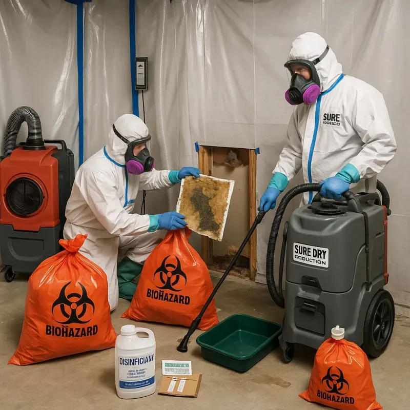 Contaminated Water Handling Protocols process in Throop, PA