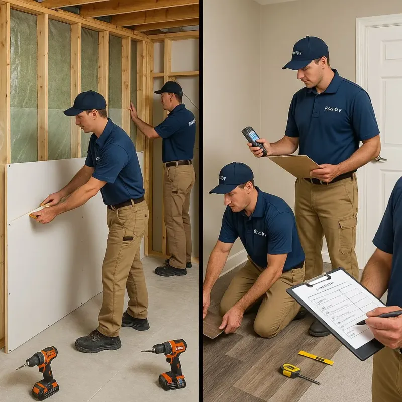 Repairs and Reconstruction process in Throop, PA